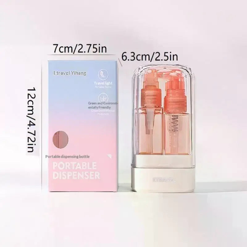 4-in-1 Travel Toiletry Bottle Set – Leak-Proof & Refillable Travel Bottle Set QXL