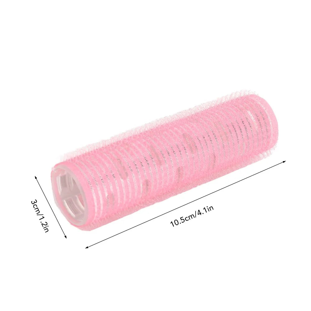 6-Pack Self-Adhesive PP Hair Rollers | No-Heat Curling Set Hair Rollers Set QXL