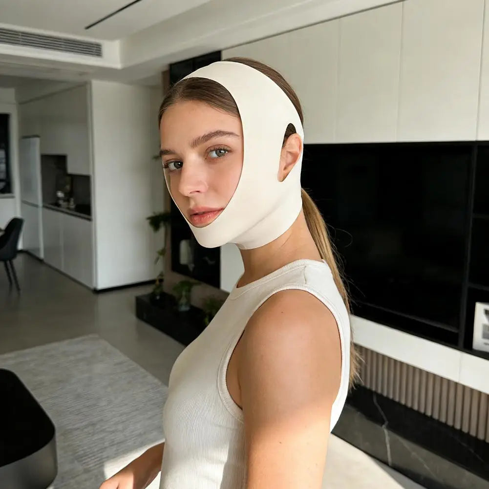 V-Shape Face Lifting Slimming Bandage Belt | Chin Contour Face Slimming Bandage QXL