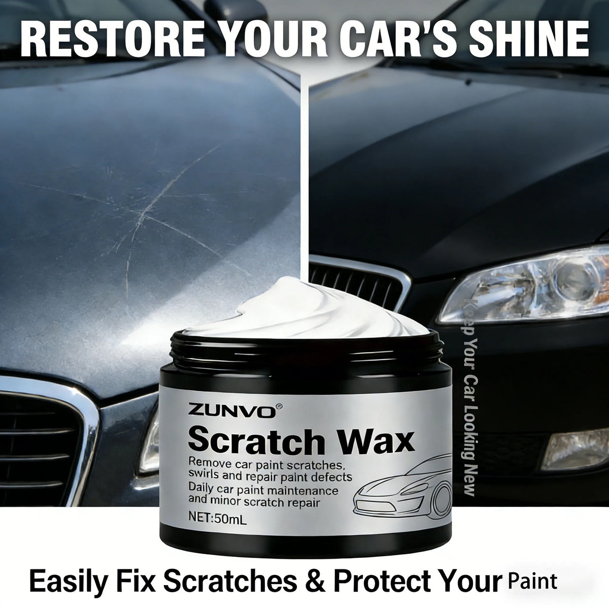 Car Scratch Remover Wax | Fix Swirls & Paint Defects Car Scratch Remover Wax QXL
