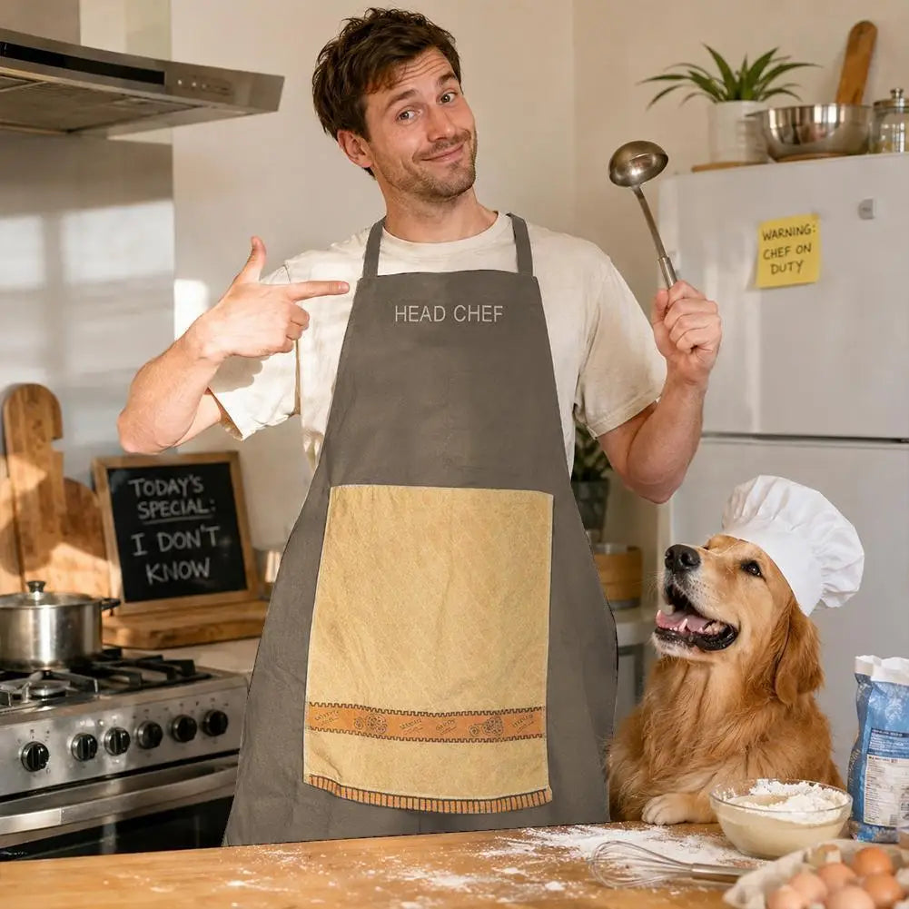 Funny Prank Chef Apron | Gag Gift for Men & Women Novelty Kitchen Apron QXL