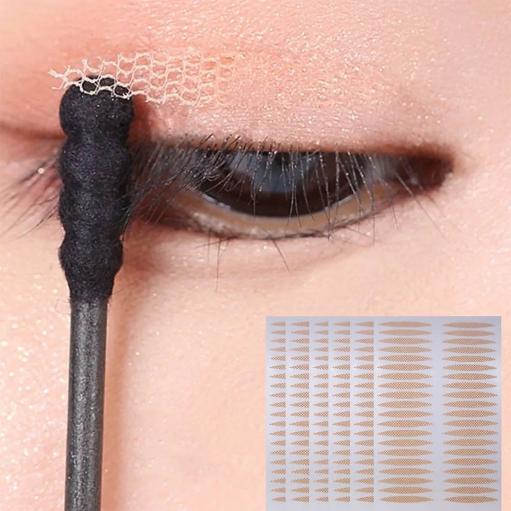Transparent Mesh Olive-Shape Double Fold Eyelid Tape Eyelid Tape QXL