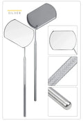 Stainless Steel Lash Extension Checking Mirror | Beauty Tool Lash Extension Mirror QXL M11 Silver