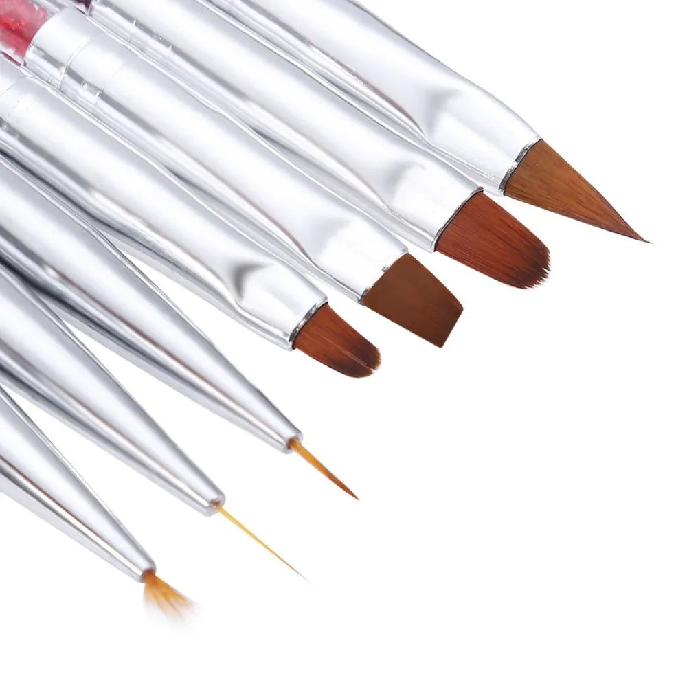 7-Piece Double-Ended Nail Art Brush & Dotting Pen Set Nail Art Brush Set QXL