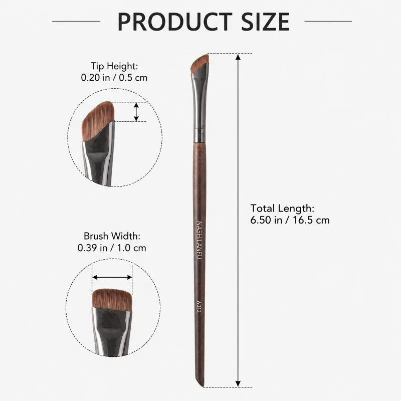 Angled Eyeliner Brush – Ultra-Fine Tip, Synthetic Bristles Angled Eyeliner Brush QXL