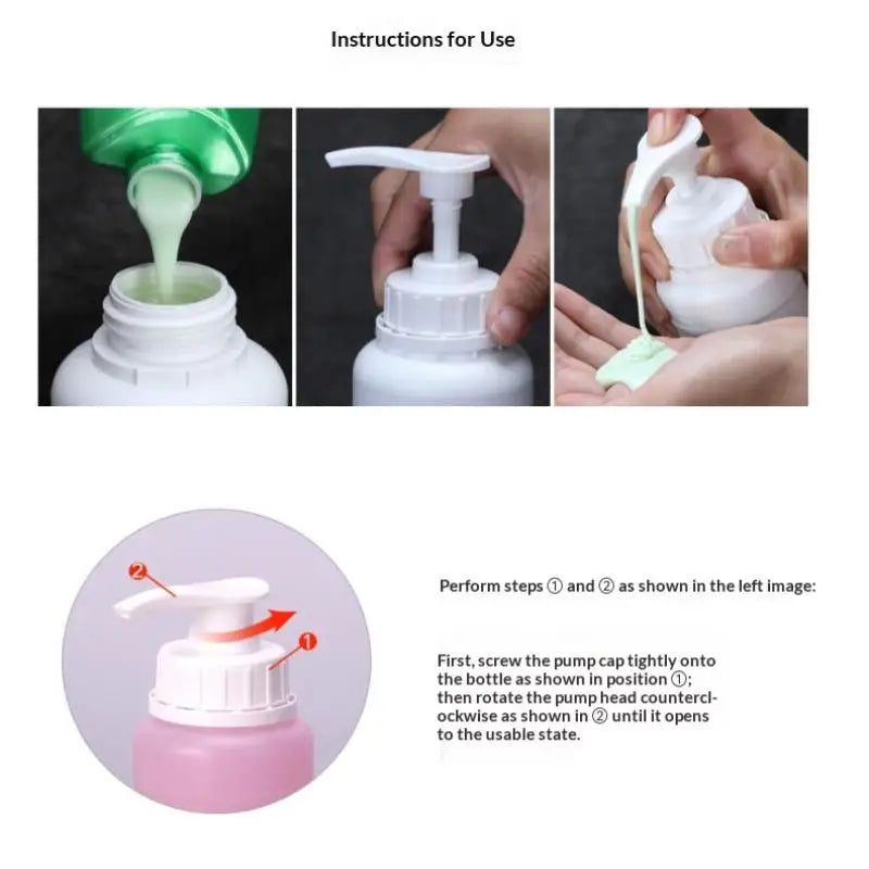 HDPE Pump Dispenser Bottle 250mL–2L | Refillable Lotion Pump Pump Dispenser Bottle QXL