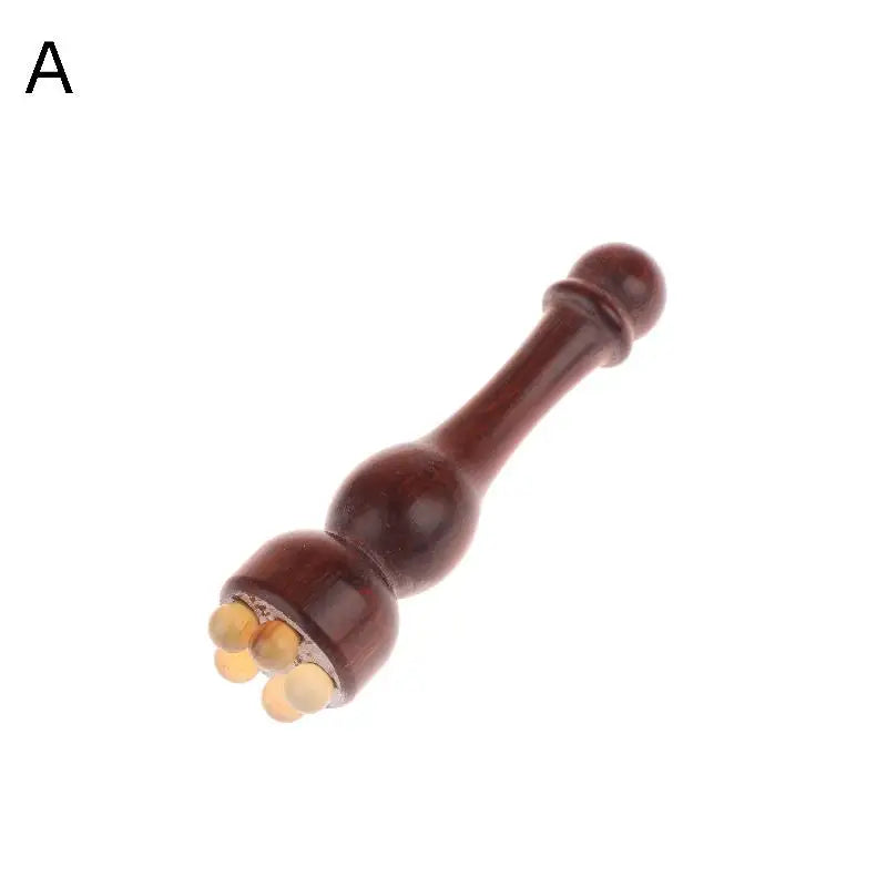 Sandalwood Gua Sha Eye Massage Stick | 5-Bead Face Tool Gua Sha Face Tool QXL A