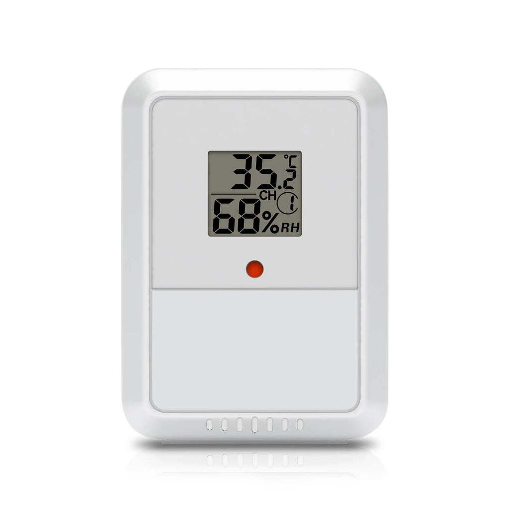 Wireless Thermometer Hygrometer 330ft | 8-Channel LCD Sensor Wireless Thermometer Hygrometer QXL