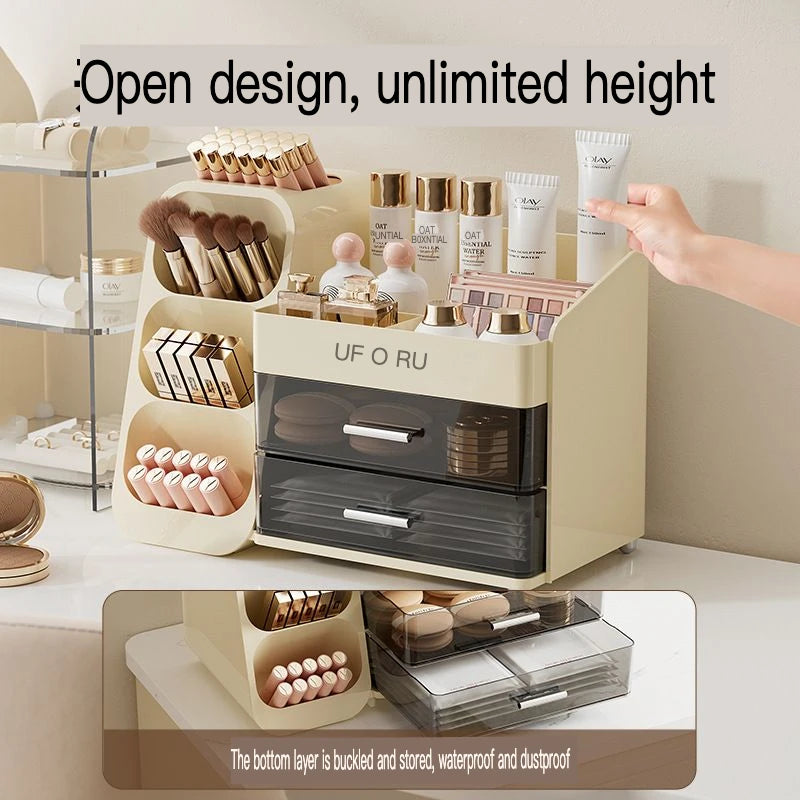 Large Acrylic Makeup & Skincare Storage Organizer Box Makeup Storage Organizer QXL