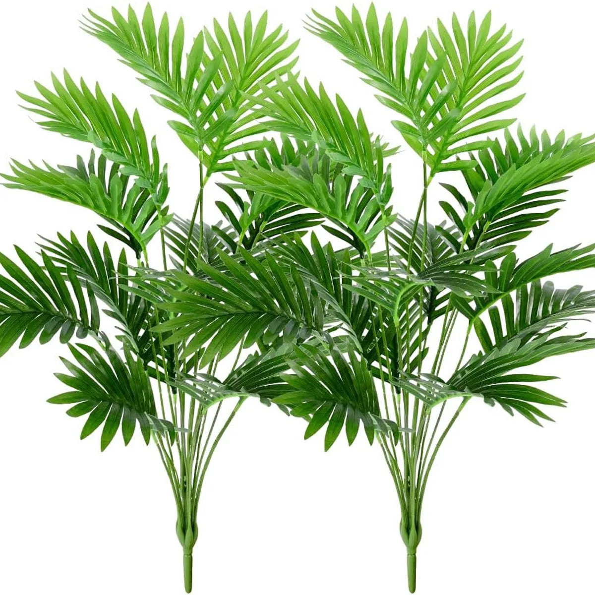 24-Leaf Artificial Tropical Palm & Monstera Leaves | UV Outdoor Artificial Tropical Leaves QXL