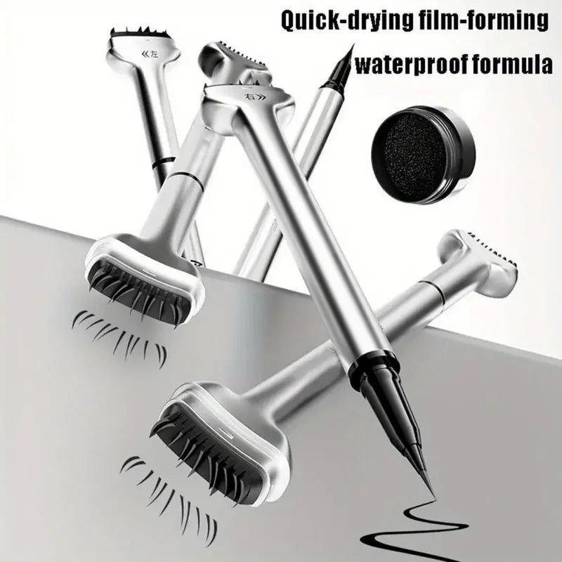 VERONNI 2-in-1 Lower Lash Stamp & Waterproof Eyeliner Set Eyeliner Lash Stamp QXL