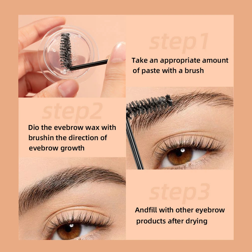QiBest Transparent Eyebrow Gel Wax – Waterproof Brow Styler Eyebrow Styling Gel QXL
