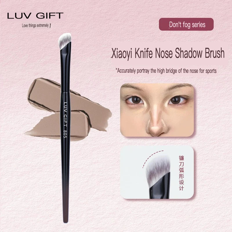 Scythe Nose Shadow Contour Brush | Precise Sculpting Tool Nose Contour Brush QXL