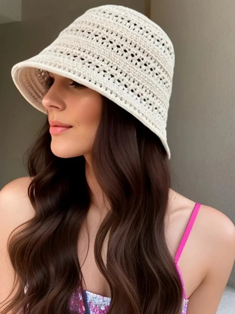 Breathable Mesh Bucket Hat | Summer Outdoor & Casual Mesh Bucket Hat QXL