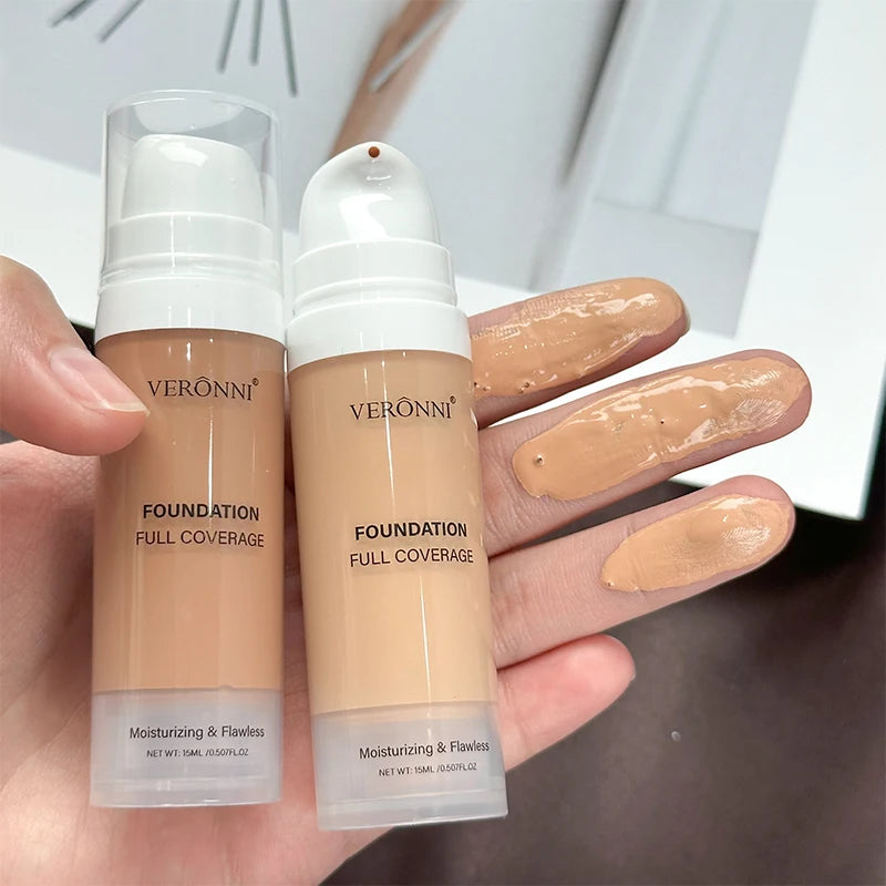 15ml Full Coverage Liquid Foundation – Waterproof Matte Liquid Foundation QXL