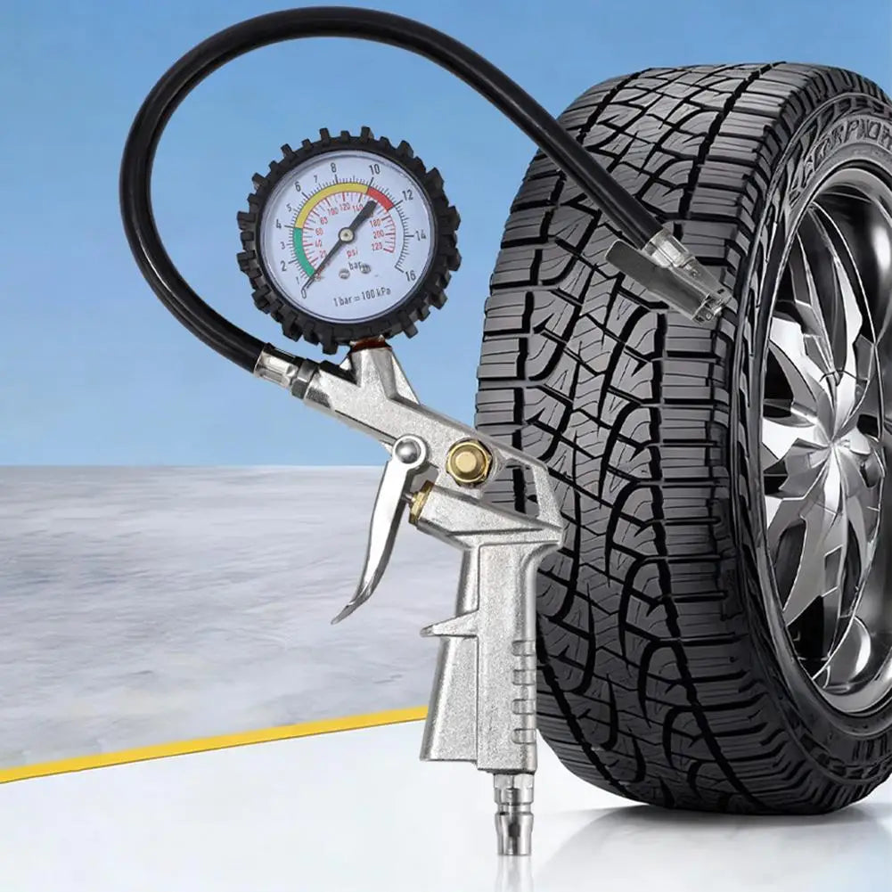 Digital Tire Pressure Gauge 0–200 PSI | LCD 3-in-1 Inflator Tire Pressure Gauge QXL