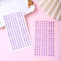 Self-Adhesive Rhinestone Gem Nail Stickers – Multicolor Sheet Nail Rhinestone Stickers QXL purple