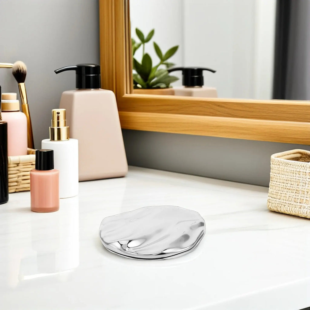 Seashell Sliding Metal Solid Perfume Tin | Travel Balm Case Solid Perfume Tin QXL