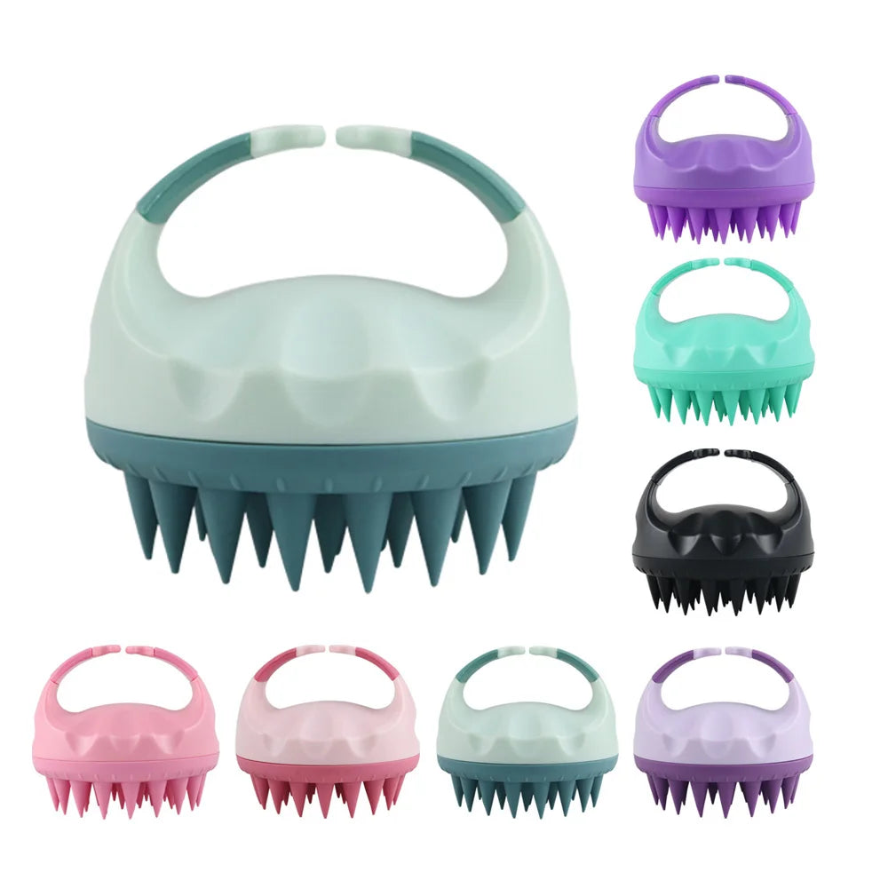 Silicone Scalp Massage Brush | Shampoo Hair Washing Tool Scalp Massage Brush QXL