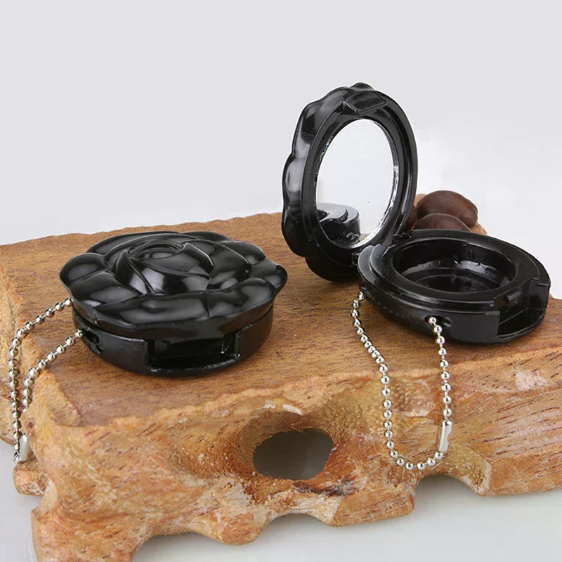 Rose Mirror Keychain Compact | Refillable Makeup Case Refillable Makeup Compact QXL