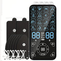 4-Channel TENS & EMS Unit | 16 Modes Muscle Stimulator TENS EMS Massager QXL 1 Host 8 Pads Black