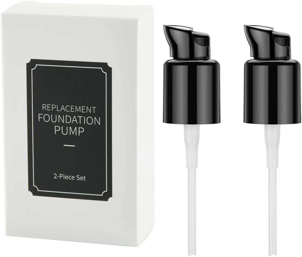 2-Pack Leak-Proof Foundation Pump Cap | 30ml Dispenser Tool Foundation Pump Cap QXL