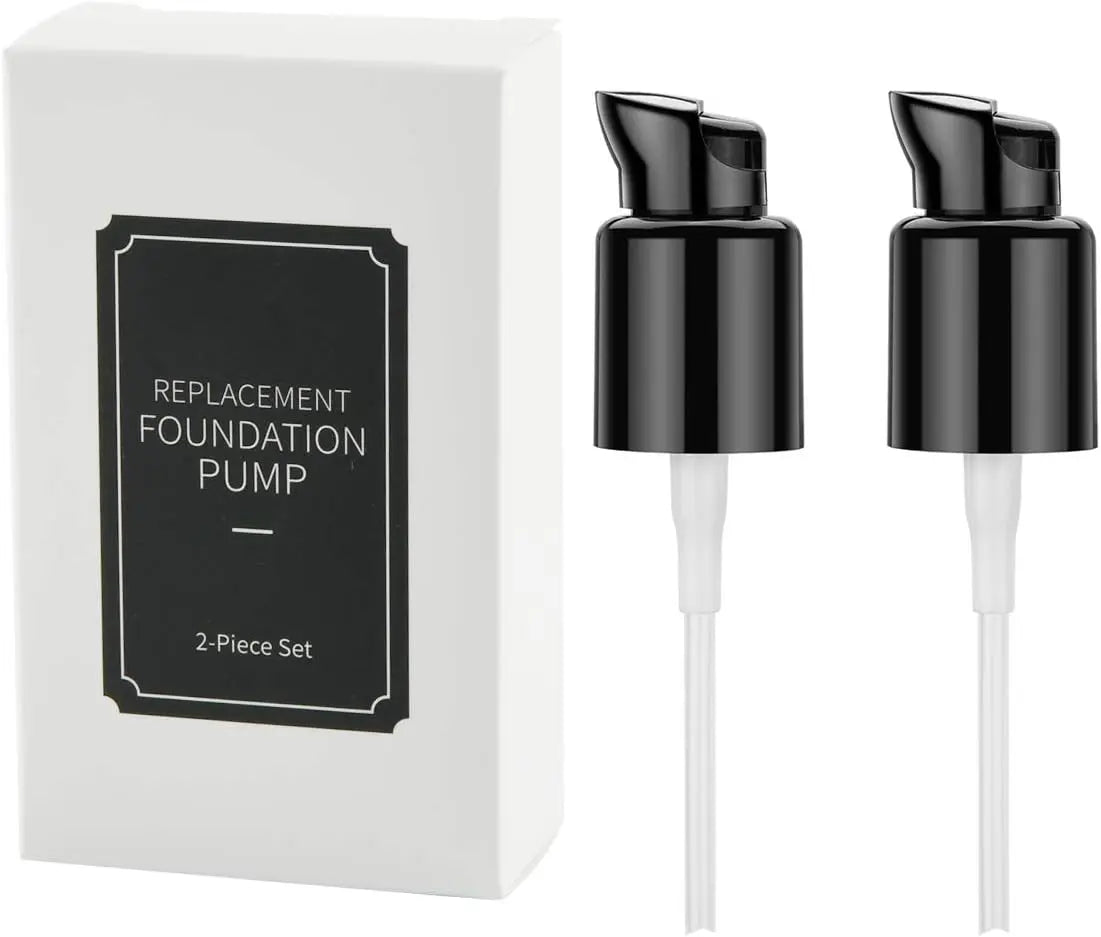 2-Pack Leak-Proof Foundation Pump Cap | 30ml Dispenser Tool Foundation Pump Cap QXL