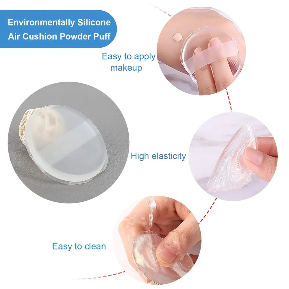Silicone Makeup Blender Sponge Puff | Foundation & BB Cream Silicone Makeup Sponge QXL