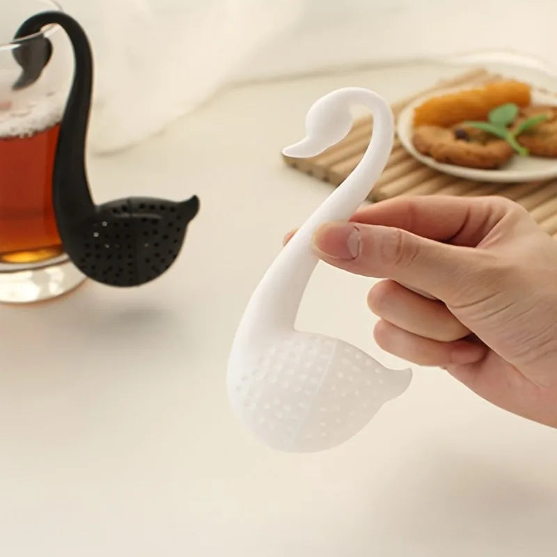 Swan-Shaped Tea Infuser | Loose Leaf & Blooming Tea Strainer Tea Infuser QXL