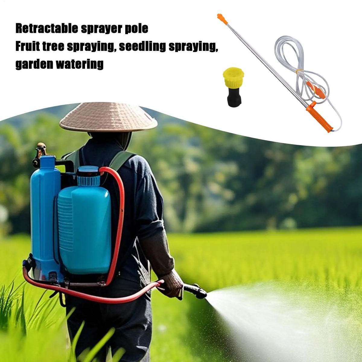 Telescopic Sprayer Wand 50–250cm | Garden & Farm Spray Rod Telescopic Sprayer Wand QXL