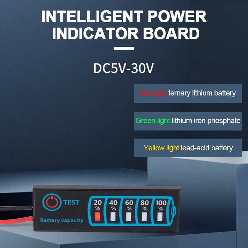 2S–8S Li-ion LiPo Lead Acid Battery Level Indicator LCD Meter Battery Level Indicator QXL