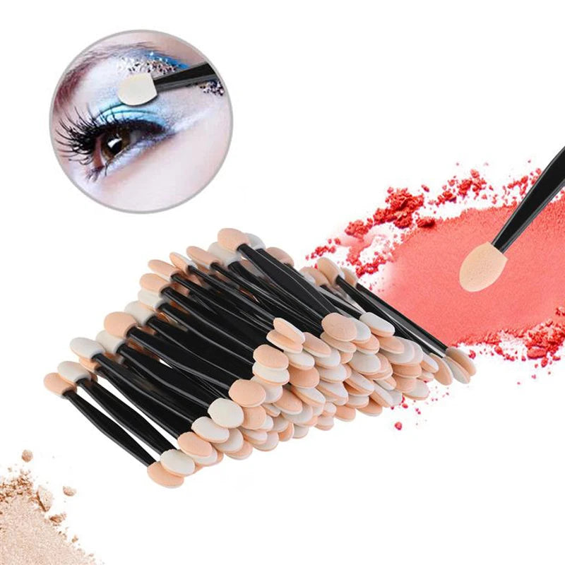 50/100-Pack Dual-Sided Eyeshadow Sponge Brushes | Applicators Eyeshadow Sponge Brush QXL