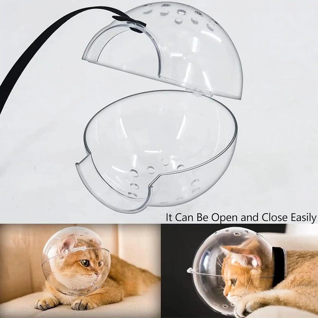 Transparent Cat Bubble Muzzle Hood | Anti-Bite Grooming Cap Cat Grooming Muzzle QXL