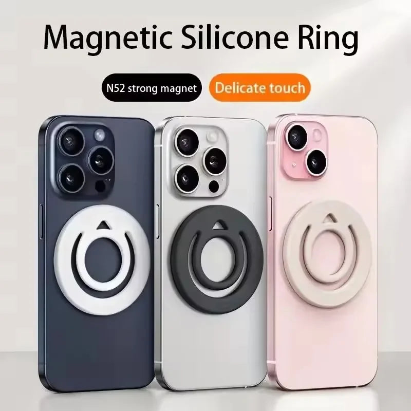 Magnetic Silicone Finger Ring Grip | MagSafe Phone Holder Phone Ring Holder QXL
