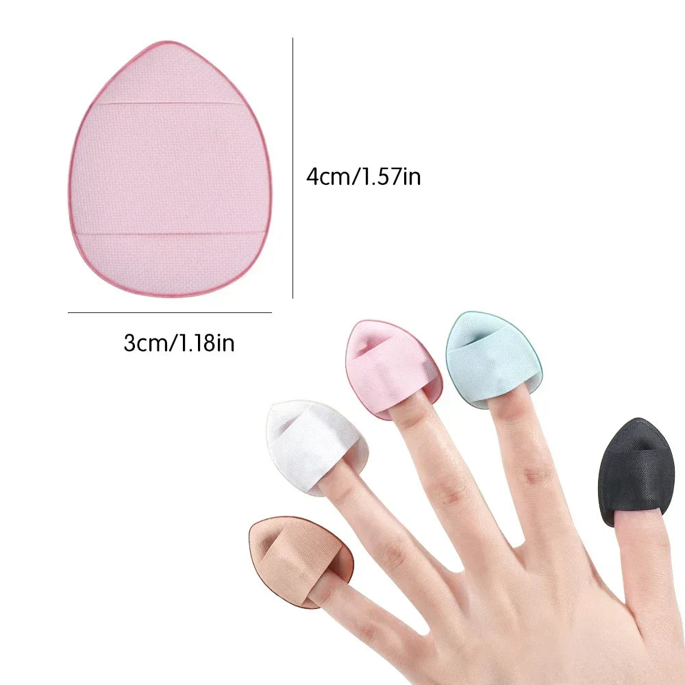Mini Finger Puff Sponge Makeup Applicator Set – 3 or 10 Pcs Makeup Sponge Applicator QXL