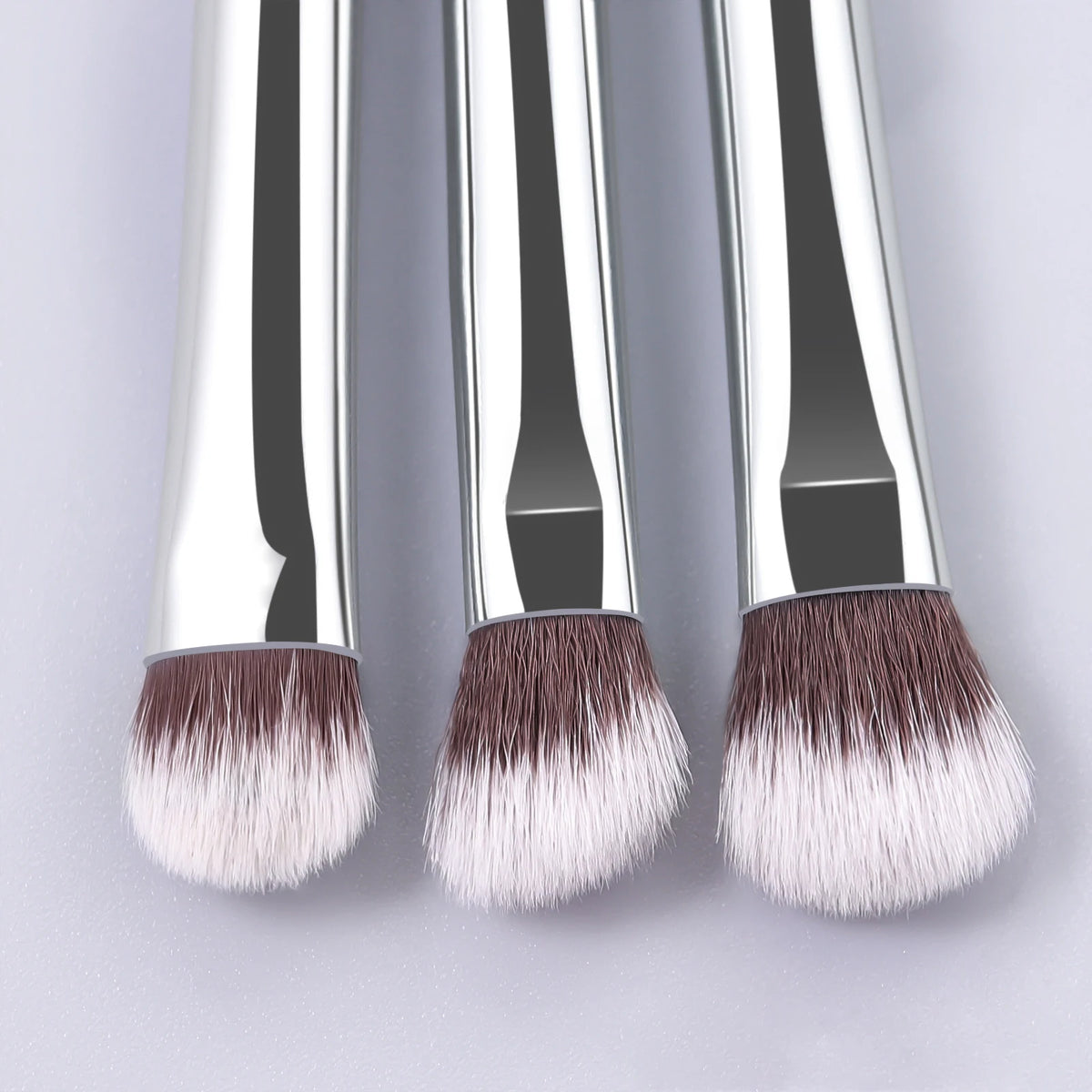 5-Piece Black & Silver Makeup Brush Set | Face & Eye Brushes Makeup Brush Set QXL