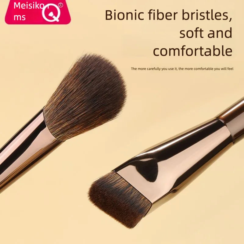 MSQ 8-Piece Double-Ended Makeup Brush Set | Foundation & Eye Makeup Brush Set QXL