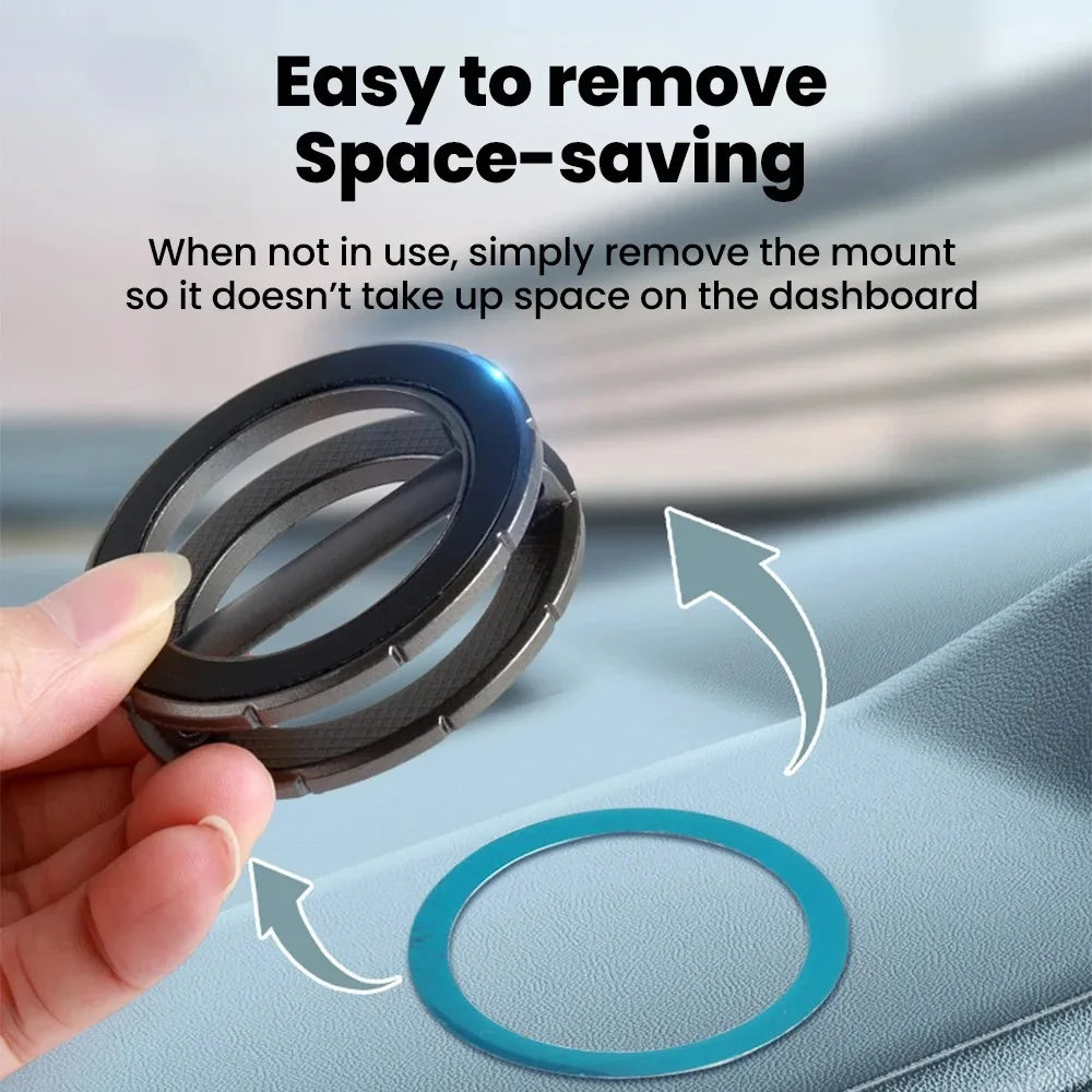 Magnetic Foldable Phone Stand 360° | Universal Car & Desk Mount Magnetic Phone Stand QXL