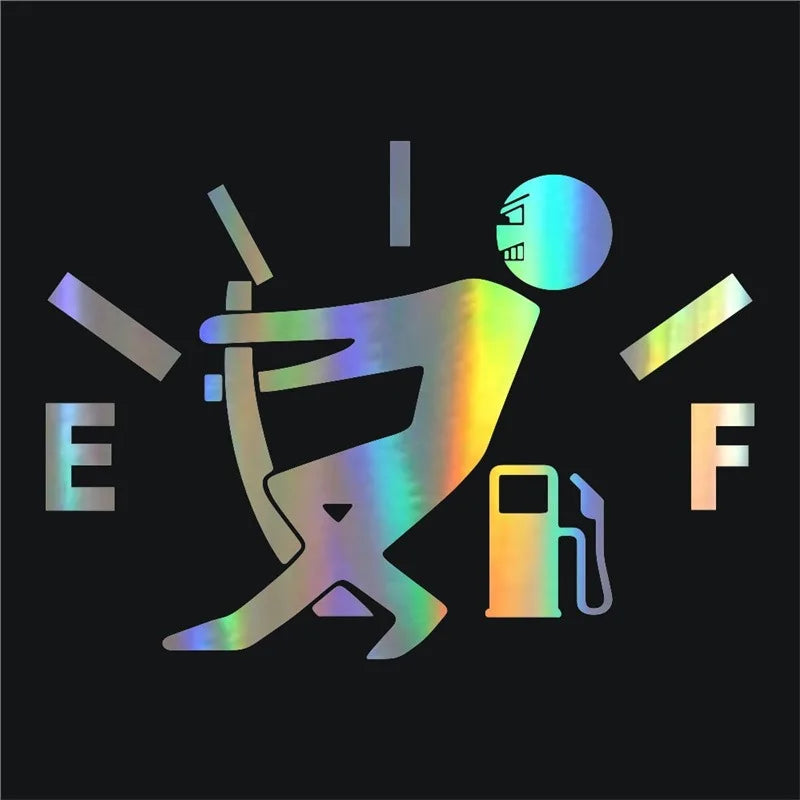Funny Fuel Gauge Vinyl Car Decal | Waterproof Sticker Car Vinyl Decal QXL