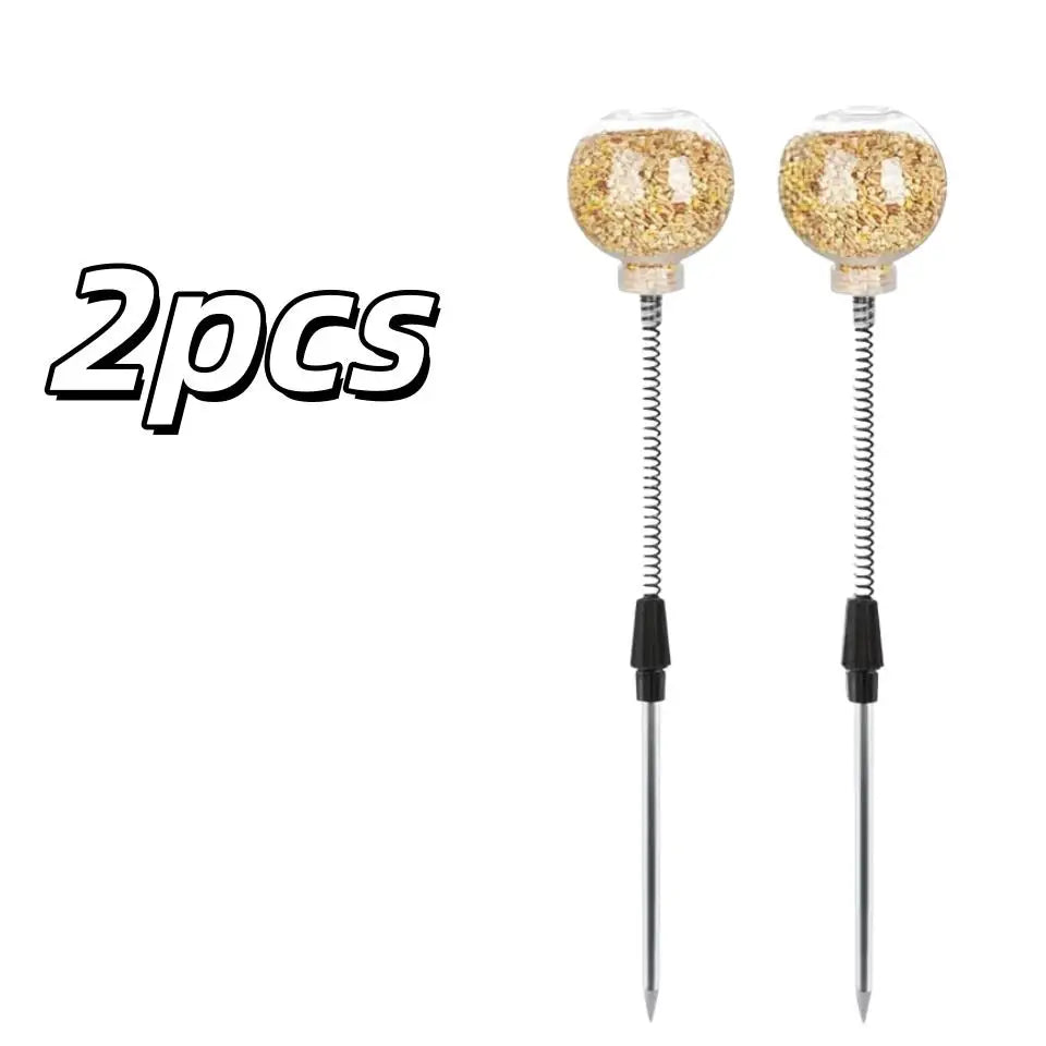 2-Pack Spring-Controlled Automatic Poultry Feeders – Reduce Waste Poultry Feeder QXL 2pcs