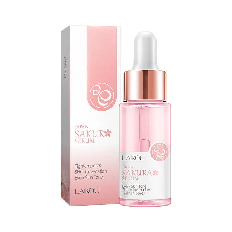 LAIKOU Sakura Face Serum 30ml – Pore-Minimizing & Hydrating Face Essence Serum QXL