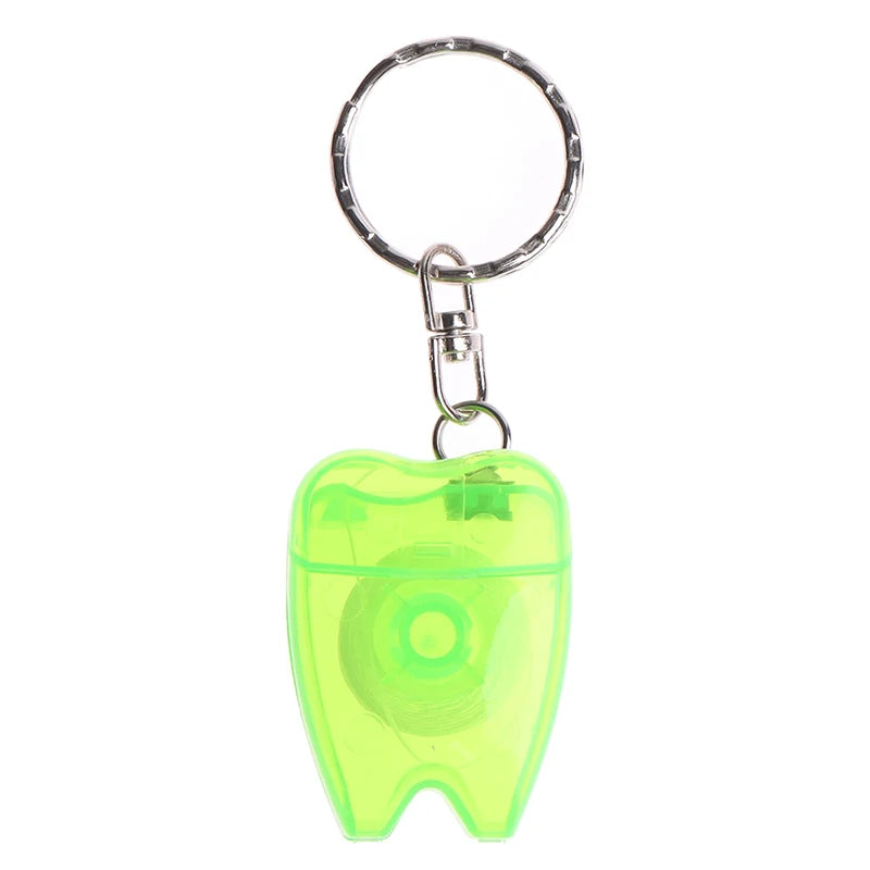 Portable 15m Dental Floss Keychain Case | Travel Flosser Dental Floss Keychain QXL Type 3