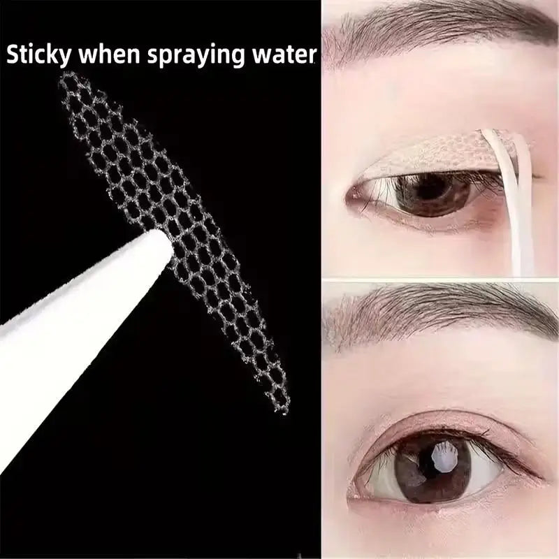 180-Pc Lace Mesh Teardrop Double Eyelid Tape Stickers Eyelid Tape Stickers QXL