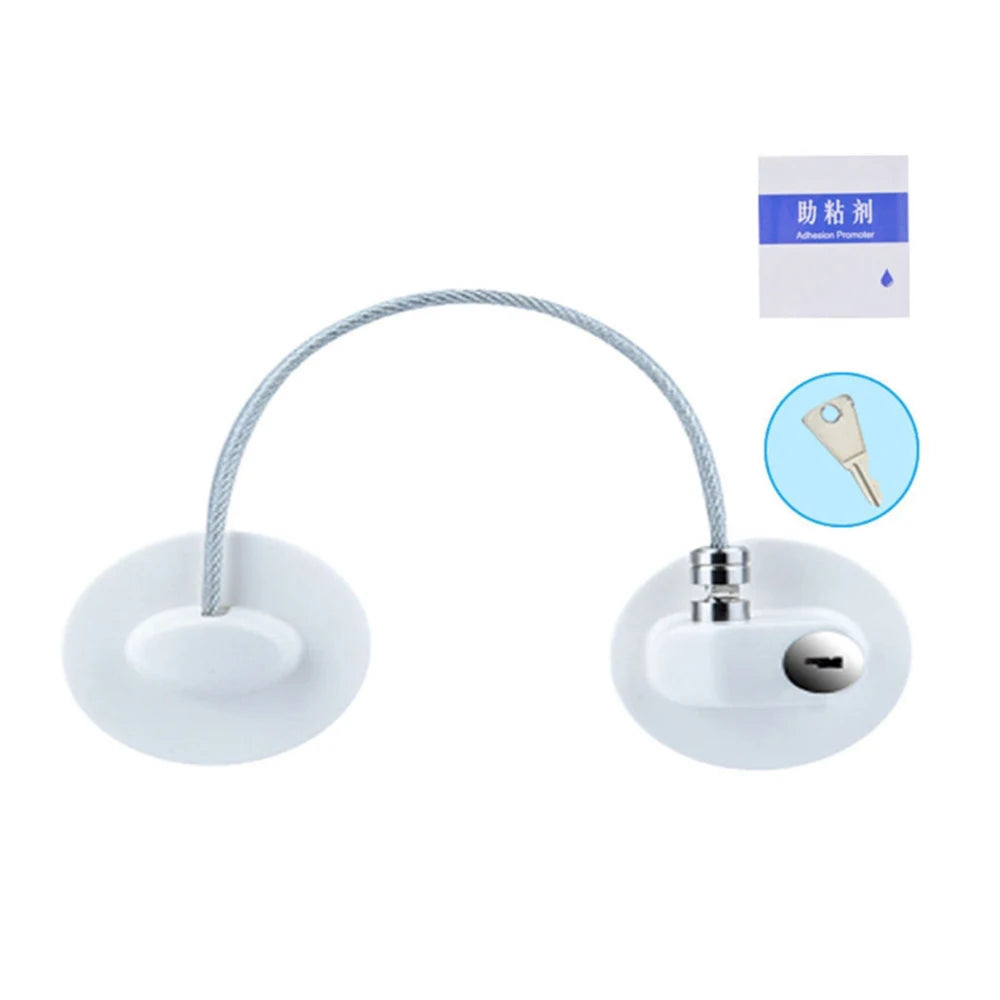 Child Safety Cabinet & Fridge Lock | Steel Cable Lock Child Safety Lock QXL