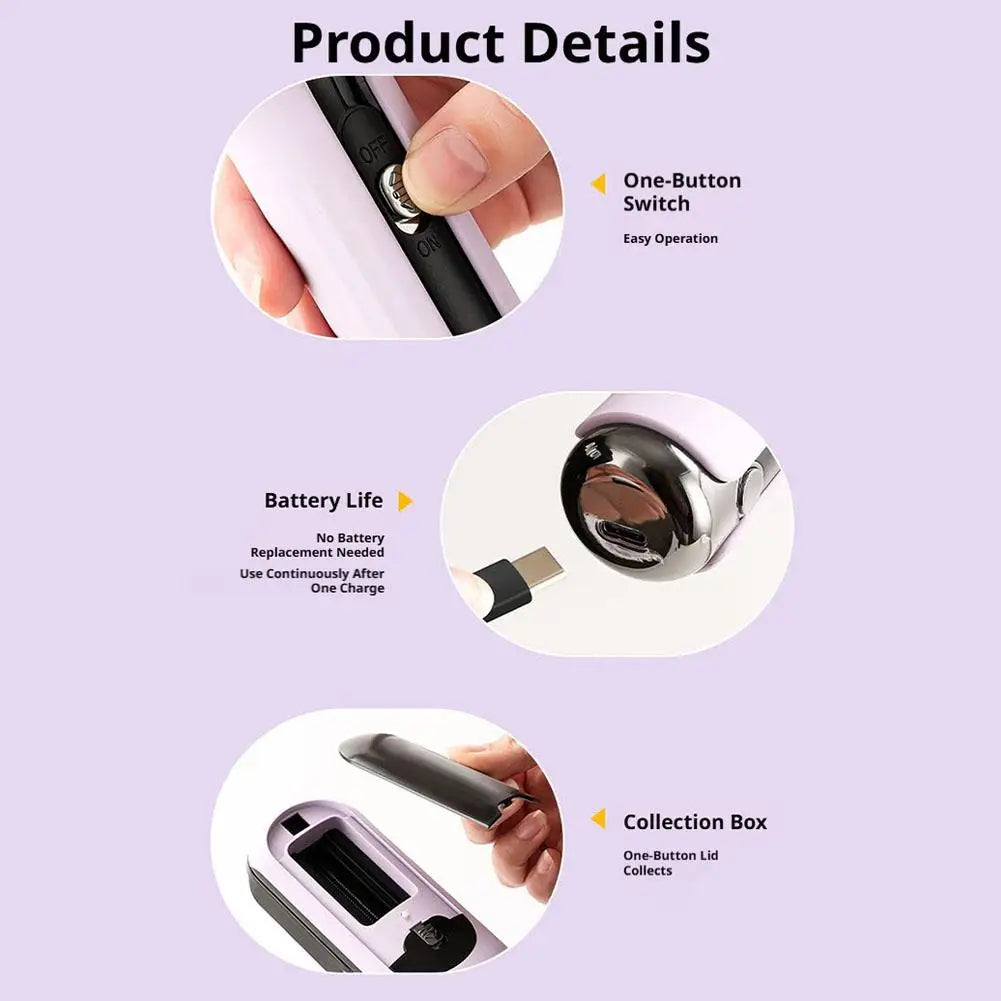 Electric Split End Trimmer | Cordless with LED Display & Comb Split End Trimmer QXL