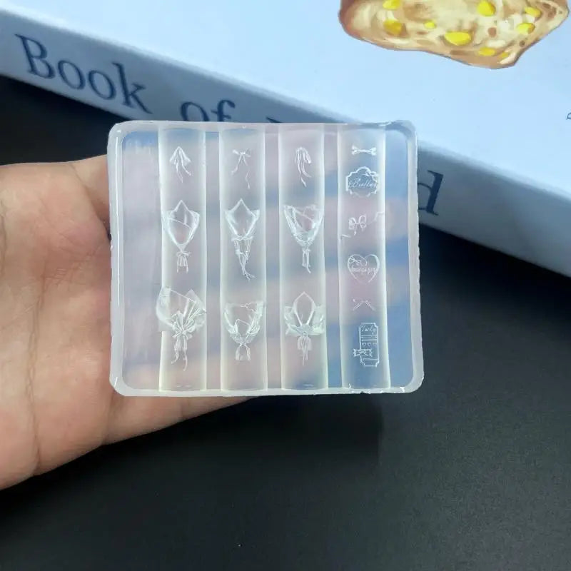 3D Flower Vase Silicone Nail Art Mold | DIY Nail Design Nail Art Mold QXL