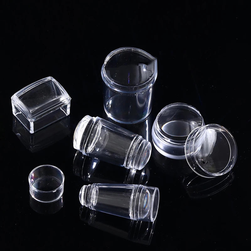 Silicone Nail Art Stamper & Scraper Kit | French Manicure Nail Art Stamper QXL