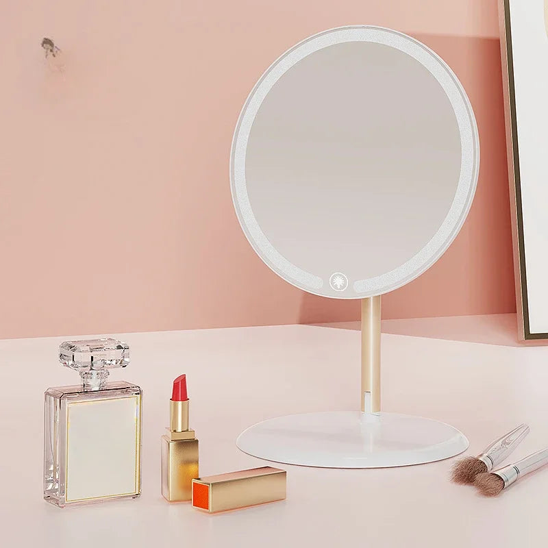 LED Vanity Makeup Mirror | Touch Control 3-Speed Brightness Lighted Makeup Mirror QXL XR-6611 W