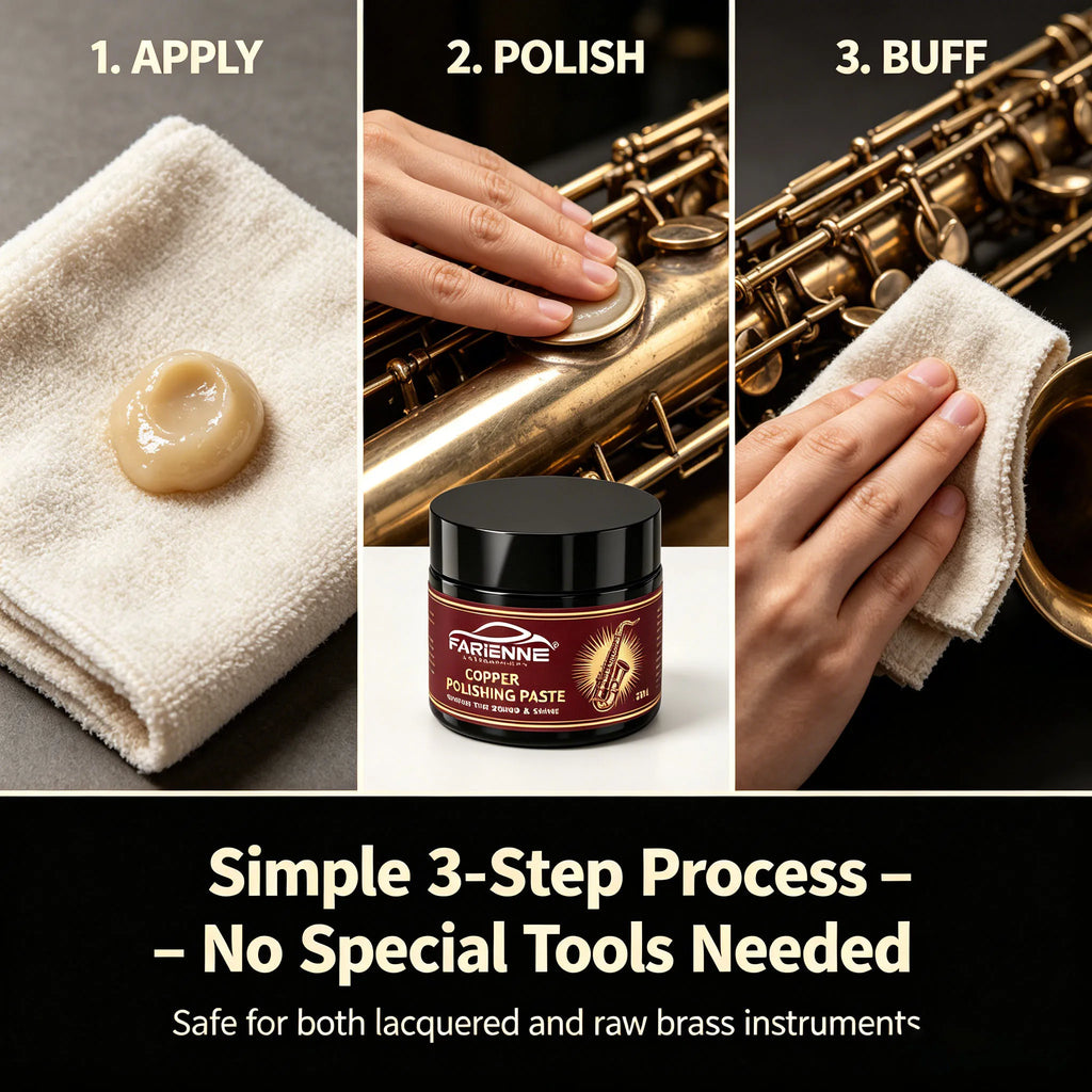 Copper Polishing Paste for Saxophone & Brass Instruments Instrument Polishing Paste QXL Default Title