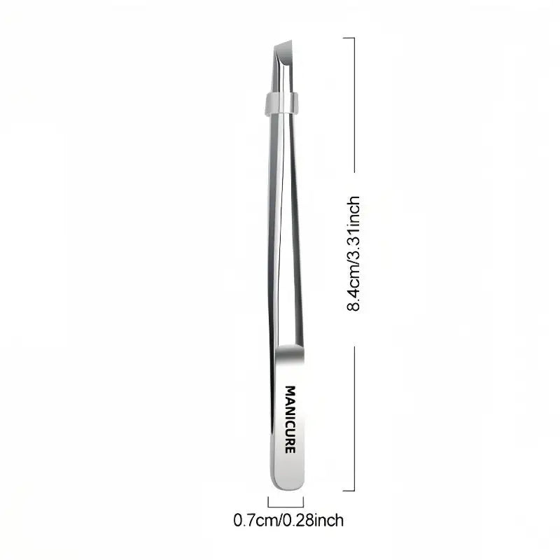 Stainless Steel Slant Tip Eyebrow Tweezers for Lash & Grooming Eyebrow Tweezers QXL